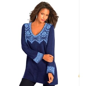 ROAMAN'S Plus Size V-Neckline Tunic Sweater Size 4X 34/36